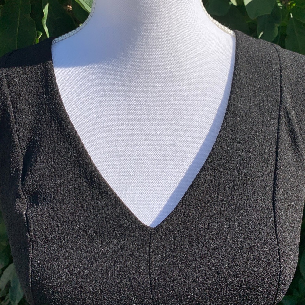 H&M Little Black Dress Size 2 Zipper Back - Picture 4 of 9